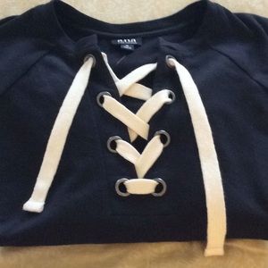 Lace Up Sweatshirt
